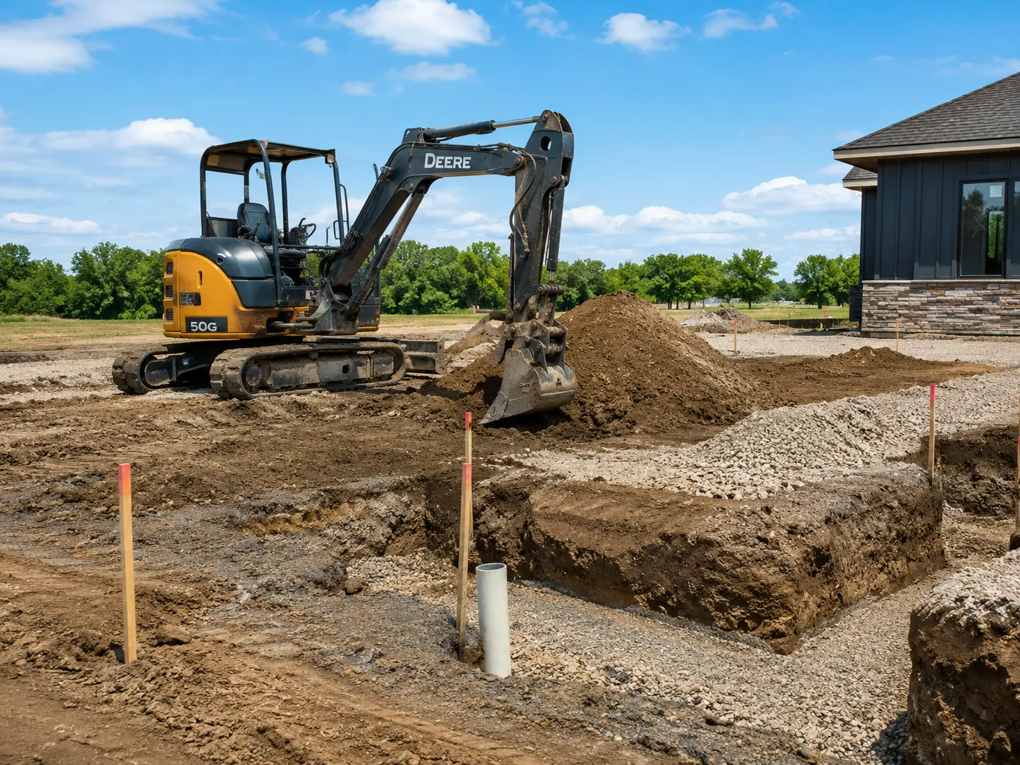 Excavation project work by Bailey Land Services