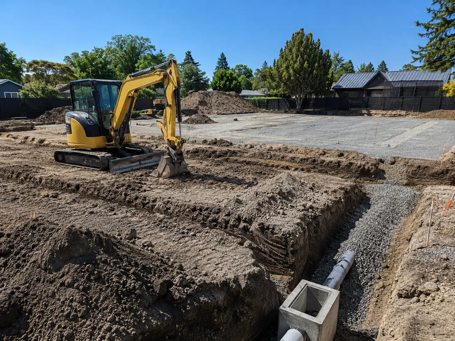 Site preparation and excavation work by Bailey Land Services